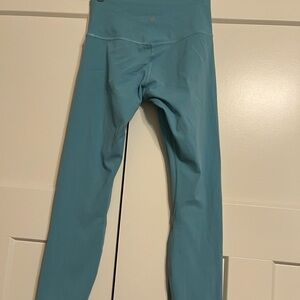 Blue High-Waisted Leggings